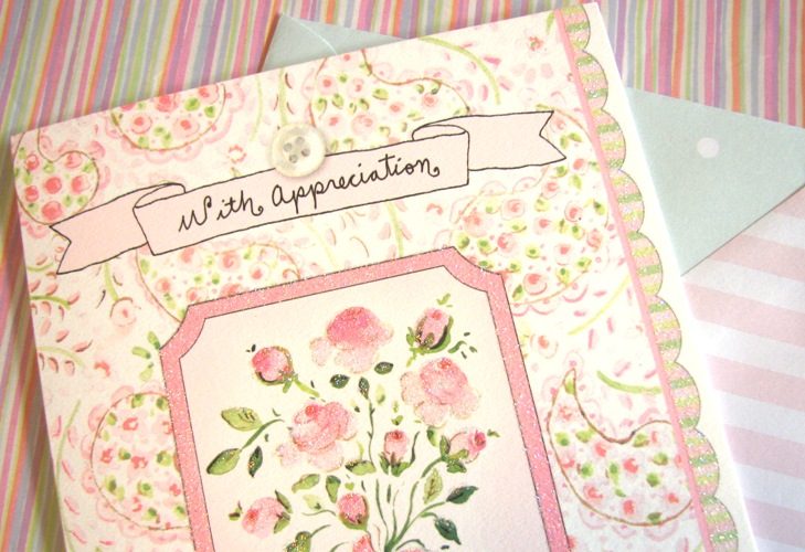 With appreciation…