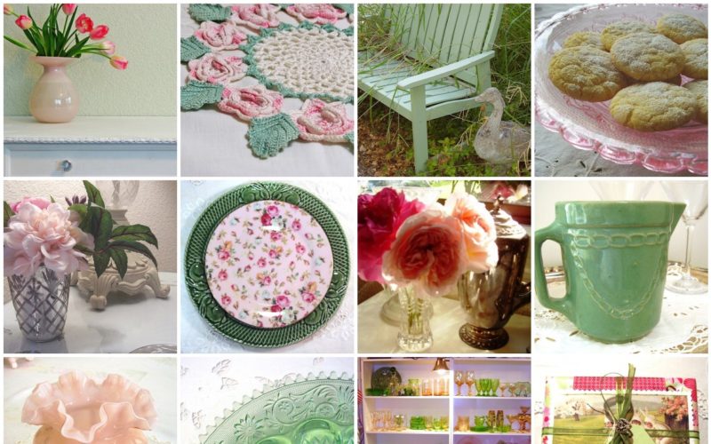 Pink and green