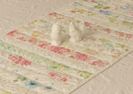 Vintage sheet table runner2