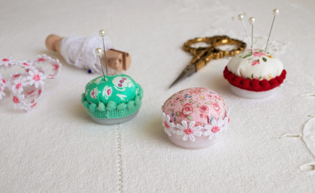 bottle cap pin cushion